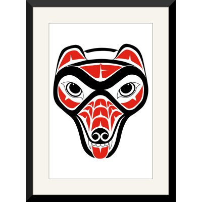 « grizzly bear », reproduction d’impression encadrée