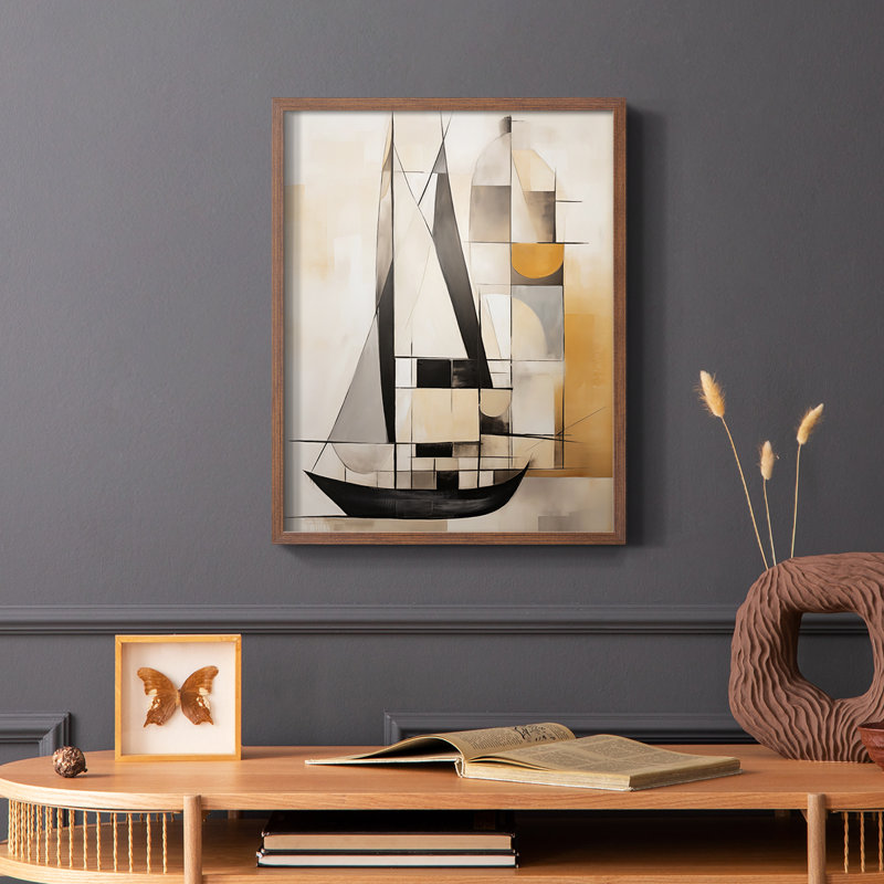 NAUTICAL Series CECXC - Impression encadrée de qualité supérieure - Prêt à être accroché - Aucun clou requis