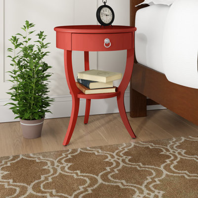 Table de bout à 3 pieds avec rangement Beekman 