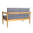 Wood With A Sophisticated Style And Water- Inner Padding Exotic Featuring Seating