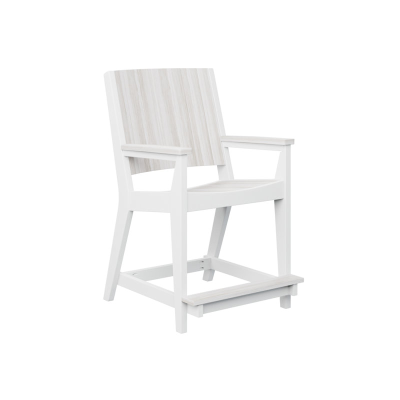 Chaise de comptoir Anselmo, Coquillage, 21.5"