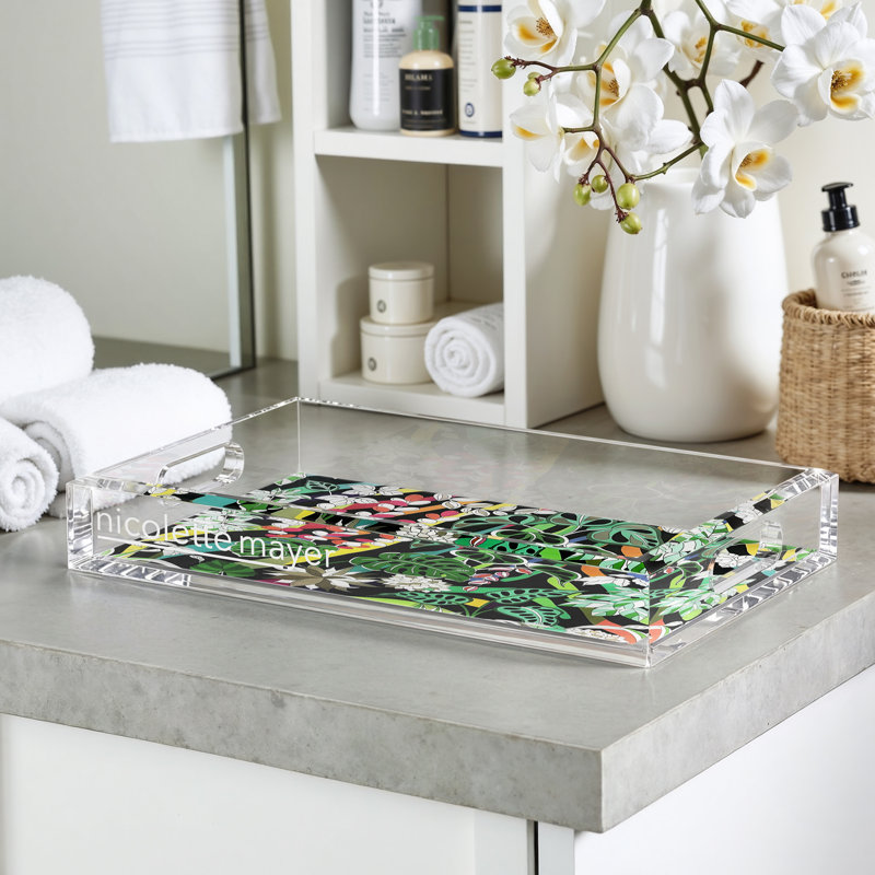 Plateau décoratif Sabi Jungle, L 12,5 po x P 7,75 po x H 2 po