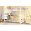 Full Metal Loft Bed With Desk And Metal Grid-1918460677