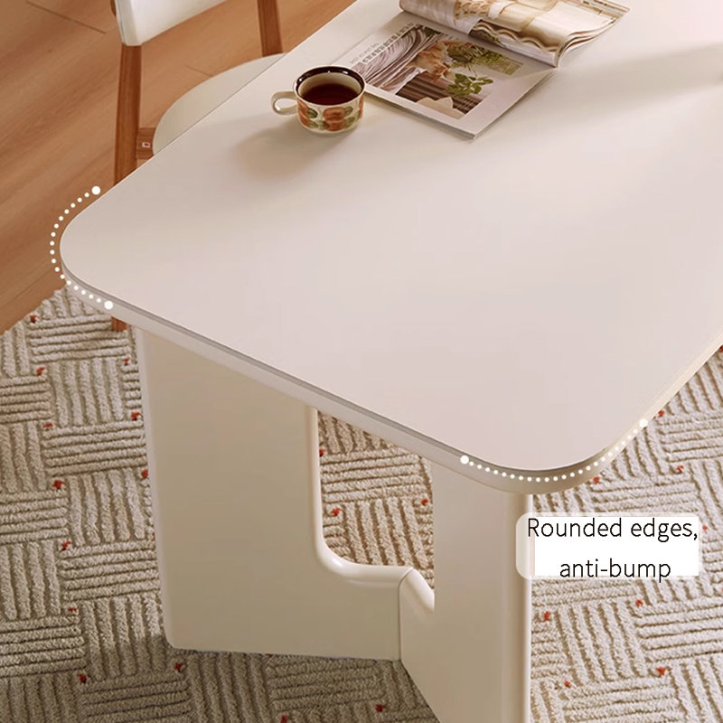 Table de salle à manger blanche, H 29,33 po x L 55,11 po x l 33,46 po