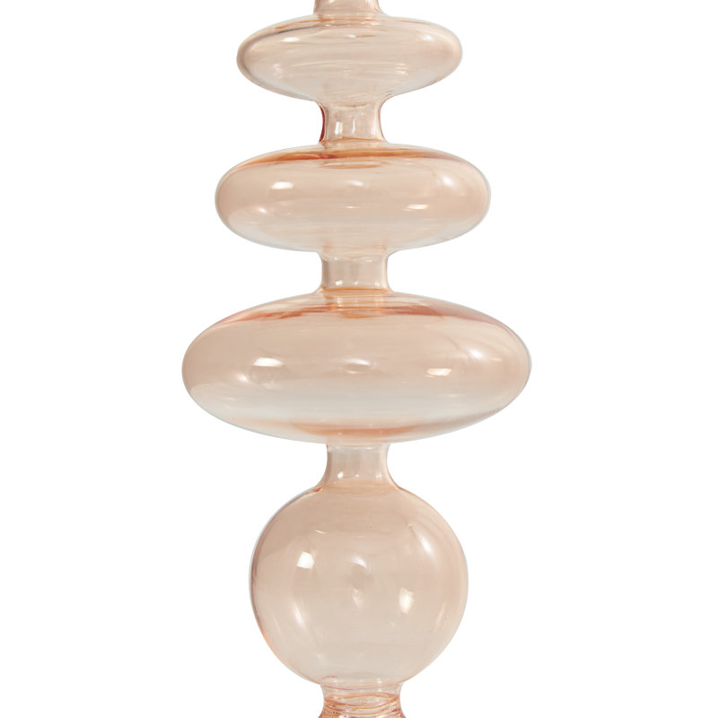 Bougeoir de table en verre Anij