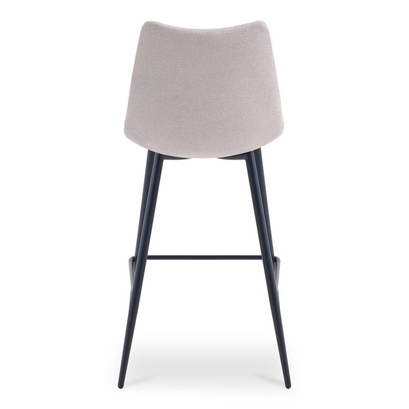 Finnigan Counter & Bar Stool, Counter Stool (26" Seat Height), Ivory/Faux Leather