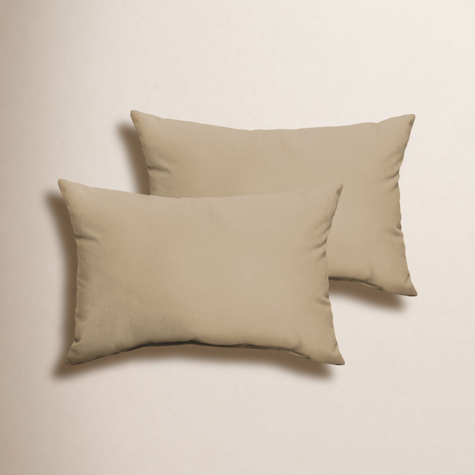 Almeda Lumbar Throw Pillow, Fresco Tan, 14" x 24"