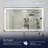  Frameless Wall Mount Bathroom Vanity Mirror With Led Lights, Memory Function, Defog-446045240