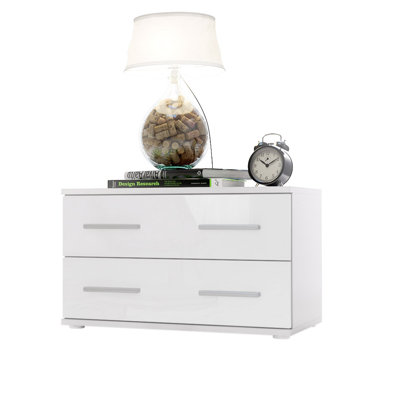 Janney 59.99cm W Wood Bedside Table