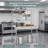 47 X 24 In. Stainless Steel Table Open Base Prep Table With Overshelf