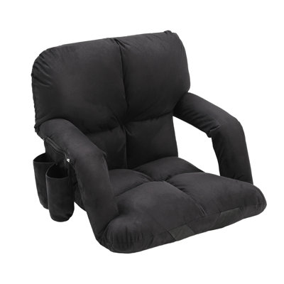 Sièges de stade pliables Fostine avec support pour le dos et 6 positions d'inclinaison réglables, tissu doux et confortable