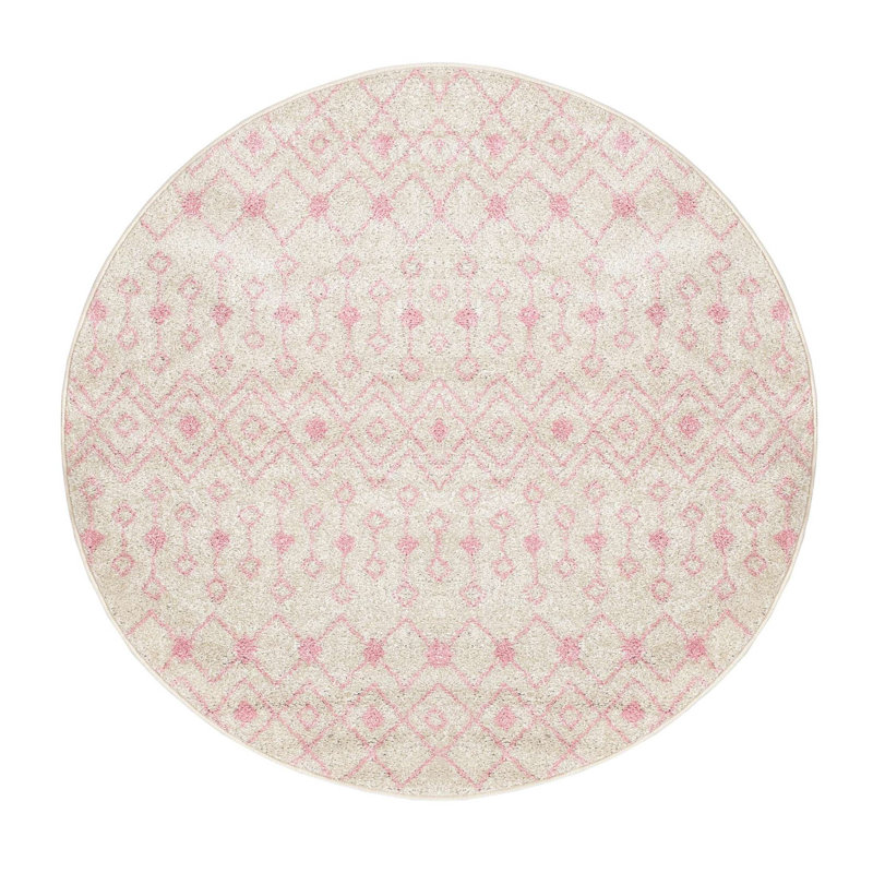 Somerville Geometric Indoor Rug, Round 5'3"