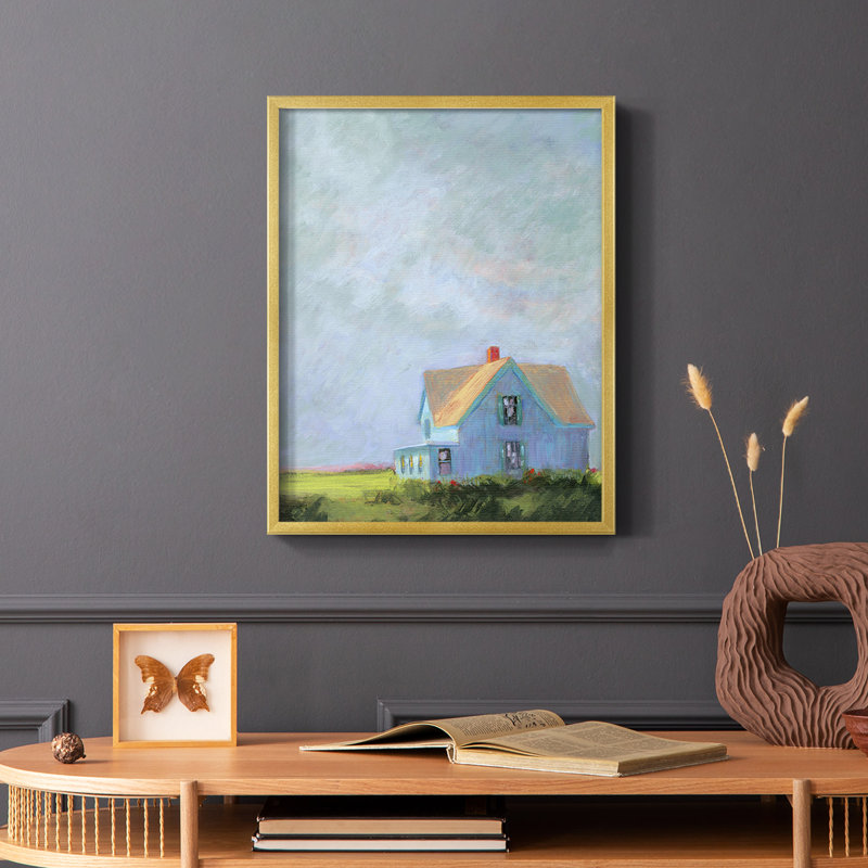 Blue Cape Framed Print - Solid Wood, 14" H x 11" W
