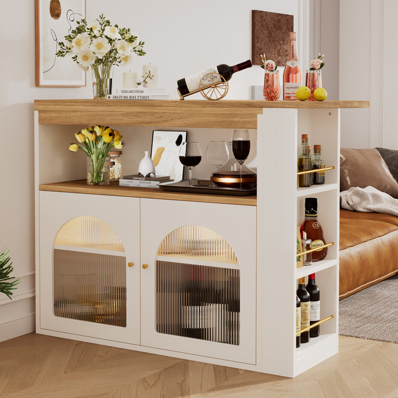 Runda Kitchen Island, White