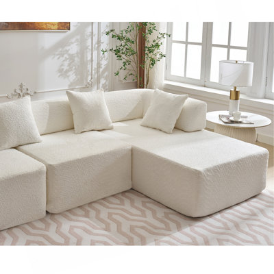 Canapé en L 140 po Modern Minimalist
