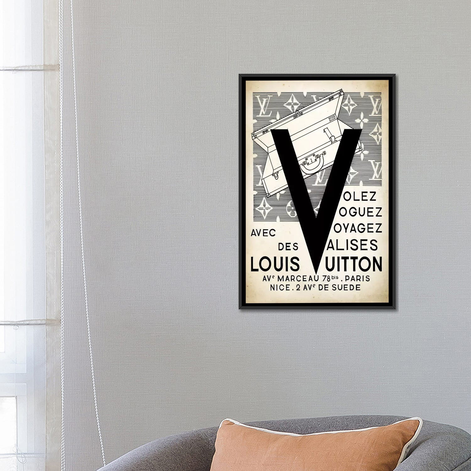 Bless international Vintage Woodgrain Louis Vuitton Sign 2 by  5by5collective - Advertisements - Wayfair Canada