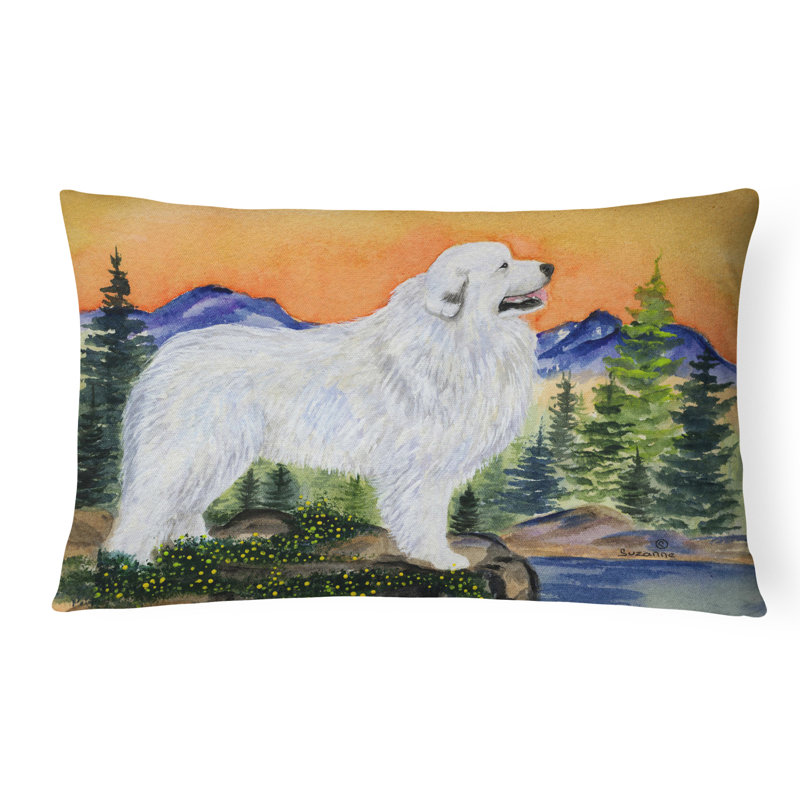 Coussin décoratif intérieur/extérieur great pyrenees