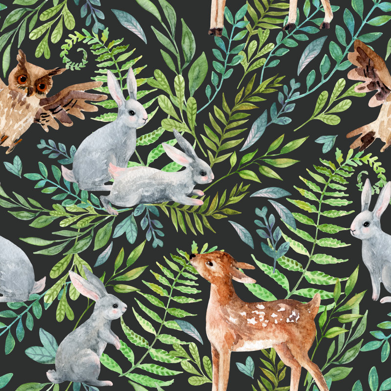 Illustration de petits lapins Quaregnon, H 12 po x l 12 po