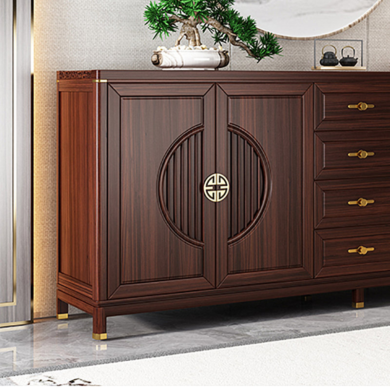 Nouveau buffet en bois massif de style chinois