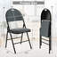 Ensemble de 2 chaises pliantes empilables et rembourrées Inbox Zero Pomilla