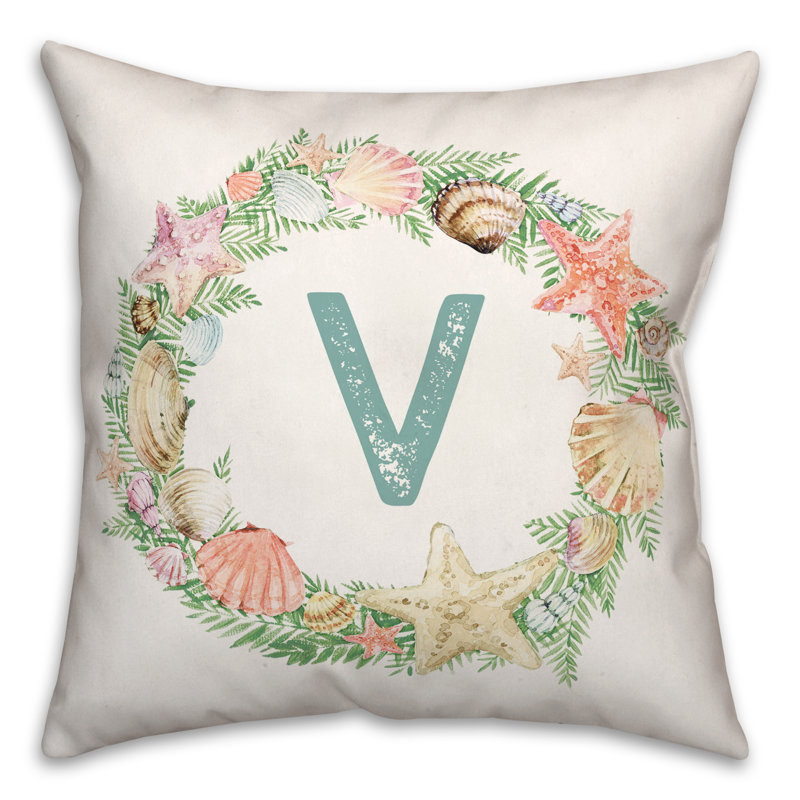 Reversible Throw Pillow, V