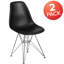 Chaise en plastique Daker avec base chromée-755139504