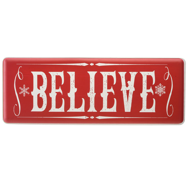 Enseigne murale 31 po Believe The Holiday Aisle®