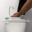 Lavabo de salle de bain de salle de bain encastré en plastique 9 po GreenFlow Sinkology