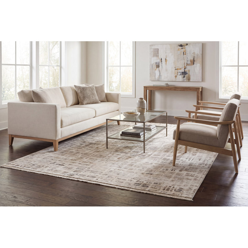 Gadberry 17552-890 BEIGE / GRIS, Rectangle 9 pi x 12 pi 6 po