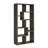 Rectangular 10-Shelf Bookcase In Weathered Grey