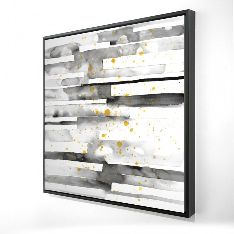 «Black Stripes With Gold Splash»
