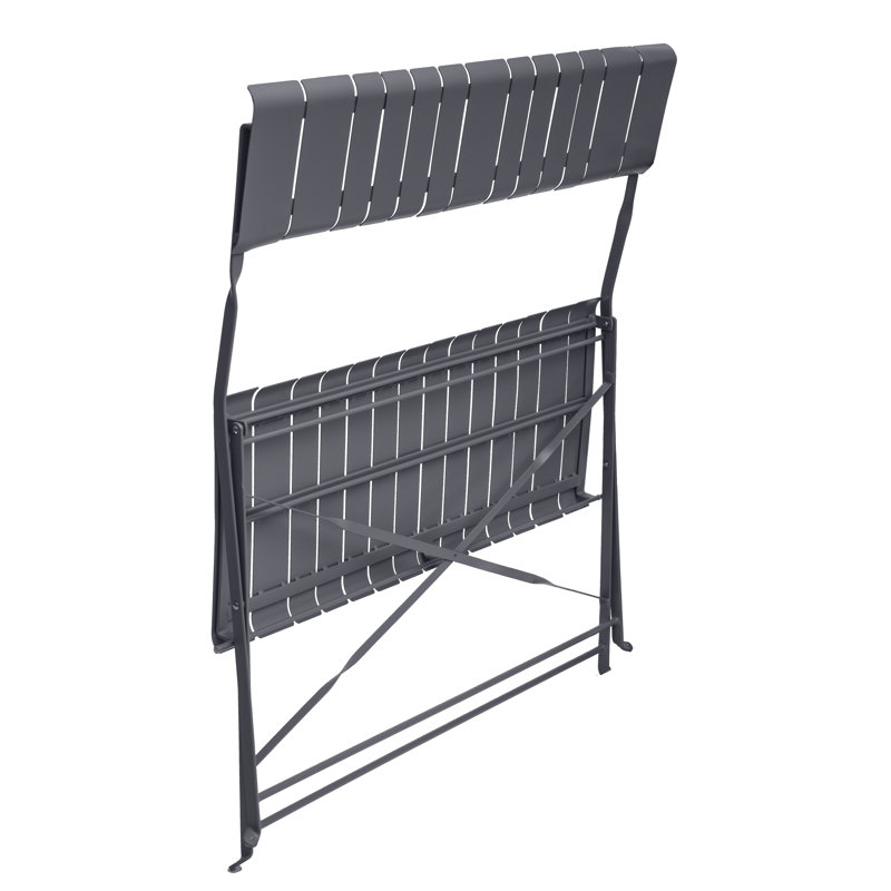Nidavellir Metal Outdoor Bench, Grey