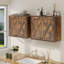 Armoire de rangement murale 19 po pour salle de bain avec tablettes (ensemble de 2)-119116865-121883771