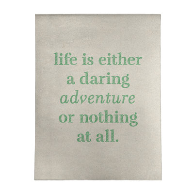 Quotes Chenille Indoor Rug