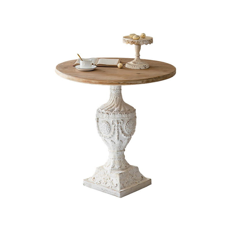 Modern Solid Wood+Metal+Manufactured Wood End Table