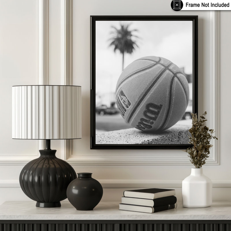 Ballon sur rebord, Sans cadre, Affiche, H 08 po x l 10 po
