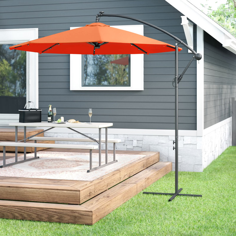 Parasol en porte-à-faux 9,6 pi Eli, Orange