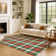 Premium Machine Washable Dockside AMF1817 Christmas Plaid Rug