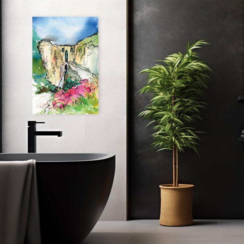 Paysage secret contemporain caché secret, H 24 po x l 16 po
