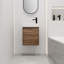 Petit meuble-lavabo flottant avec lavabo simple