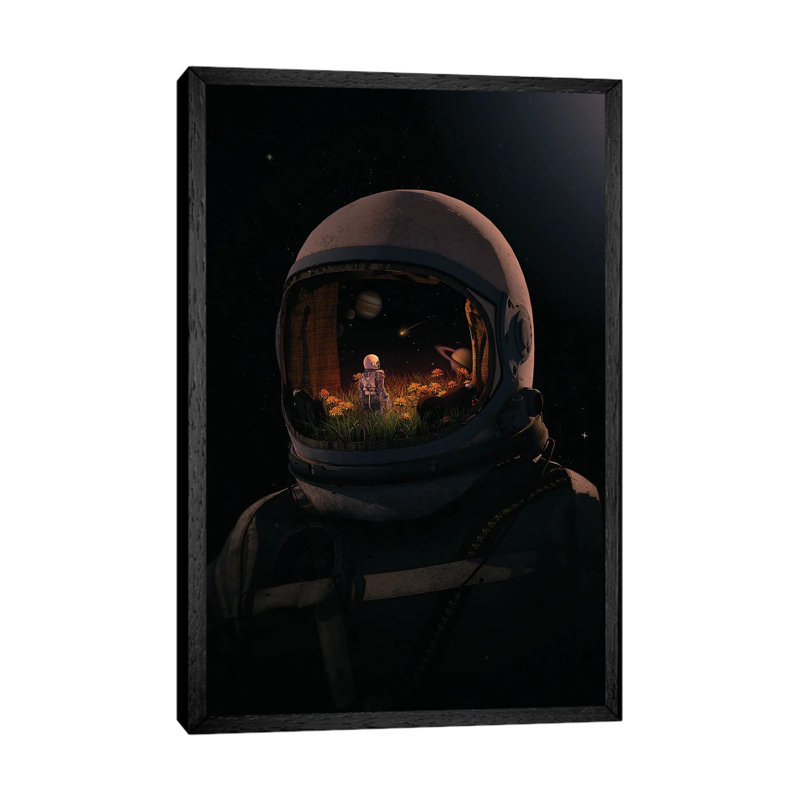 Headspace 1 Piece Wall Art on Canvas, 101.6cm H x 66.04cm W x 3.81cm D, Black Framed