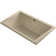 Underscore® 60" x 36" Drop-in VibrAcoustic® Bath with Bask® Heated Surface 60" x 36" Drop In or Undermount Soaking Acrylic Bathtub with Heater