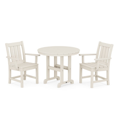 Oxford 3-Piece Farmhouse Dining Set -  POLYWOOD, PWS2092-1-SA