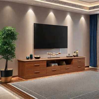 Simple Chinese living room TV cabinet