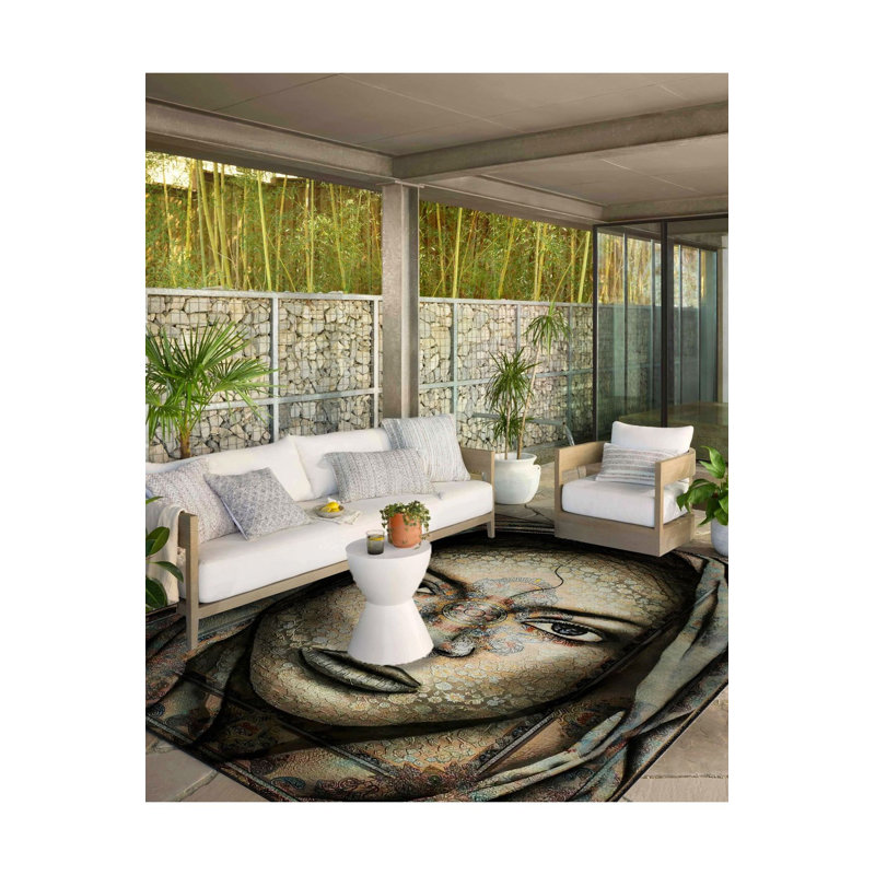 Tapis décoratif lavable à la machine, Tapis de couloir 4 pi 11 po x 9 pi 10 po inclus
