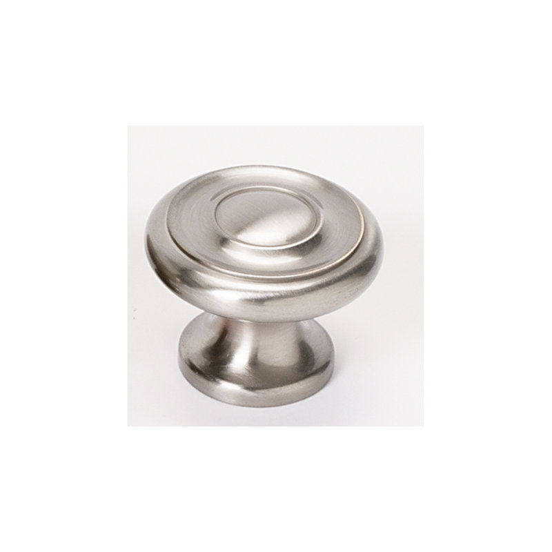 Mushroom Knob, Satin Nickel, 1.13" H x 1.5" W x 1" D