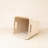 Natural Tapered Square Floor Basket with Cutout Handles