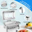 Accessoire de buffet rectangulaire en acier inoxydable