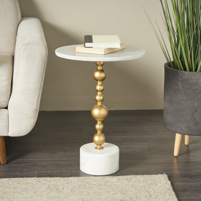 Mellott Marble Top End Table
