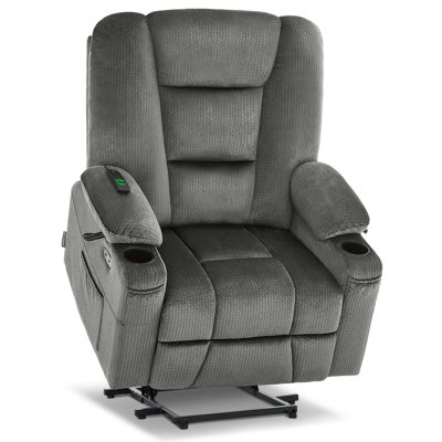 Large-Wide Power Recliner Lift Chair with Massage and Heat For Big and Tall People